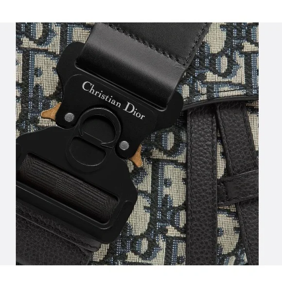 Dior Essentials SADDLE Bumbag Beige and Black Dior Oblique Jacquard - Picture 5 of 17